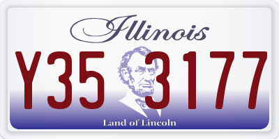 IL license plate Y353177