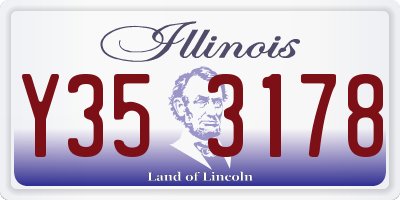 IL license plate Y353178
