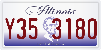 IL license plate Y353180