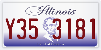 IL license plate Y353181