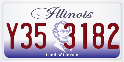 IL license plate Y353182