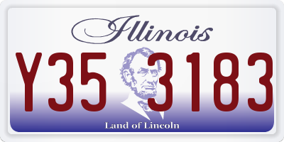 IL license plate Y353183