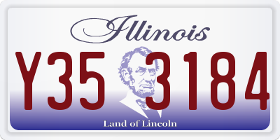 IL license plate Y353184
