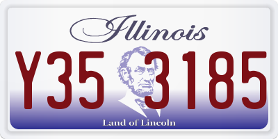 IL license plate Y353185