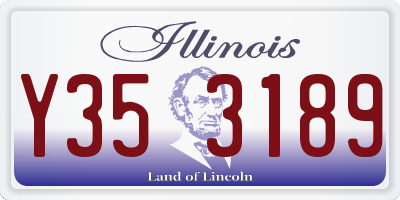 IL license plate Y353189