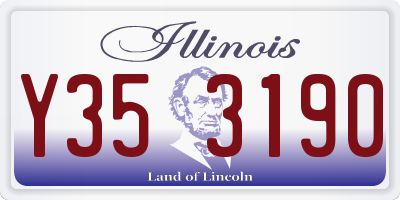 IL license plate Y353190