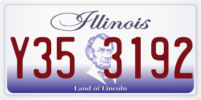 IL license plate Y353192