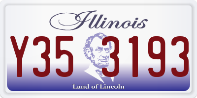 IL license plate Y353193