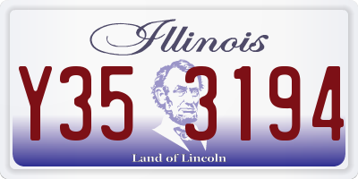 IL license plate Y353194