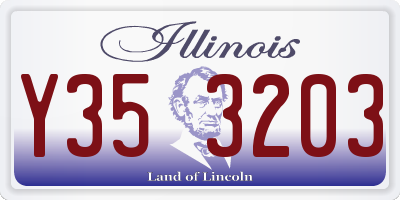 IL license plate Y353203