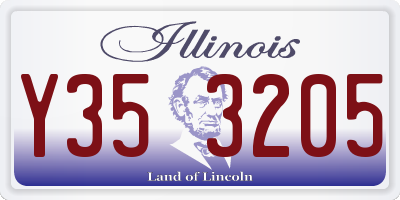 IL license plate Y353205