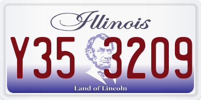 IL license plate Y353209