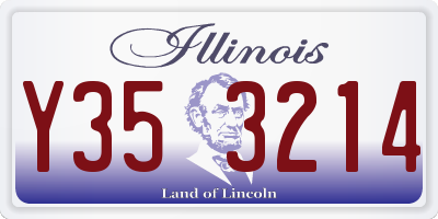 IL license plate Y353214