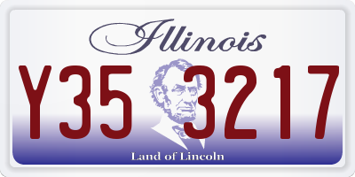 IL license plate Y353217