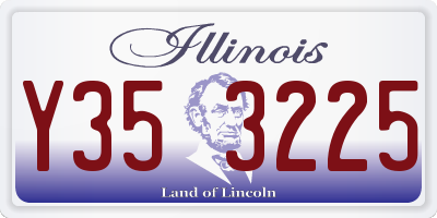 IL license plate Y353225