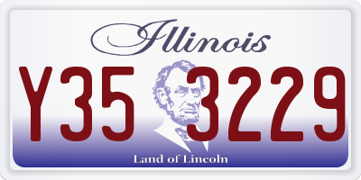 IL license plate Y353229