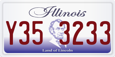 IL license plate Y353233