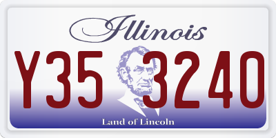 IL license plate Y353240