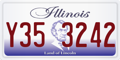 IL license plate Y353242