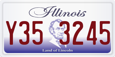 IL license plate Y353245