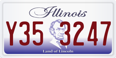 IL license plate Y353247