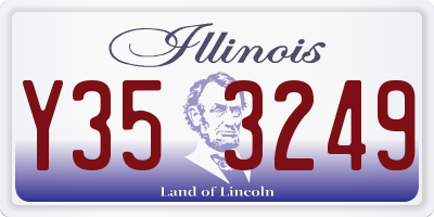 IL license plate Y353249