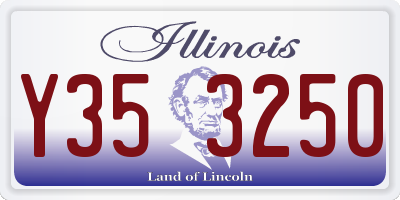 IL license plate Y353250