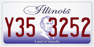 IL license plate Y353252