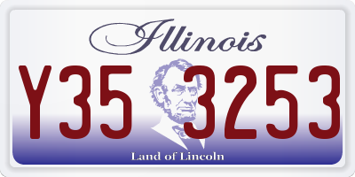 IL license plate Y353253