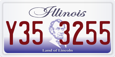 IL license plate Y353255