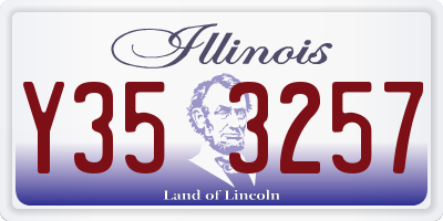IL license plate Y353257