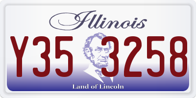 IL license plate Y353258