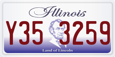 IL license plate Y353259