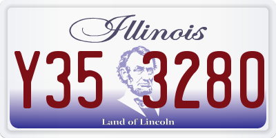 IL license plate Y353280