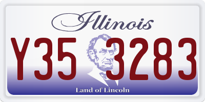 IL license plate Y353283