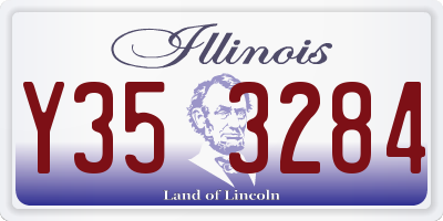 IL license plate Y353284
