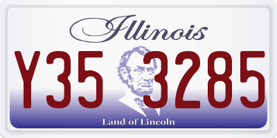 IL license plate Y353285
