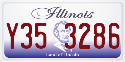 IL license plate Y353286