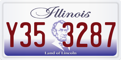 IL license plate Y353287