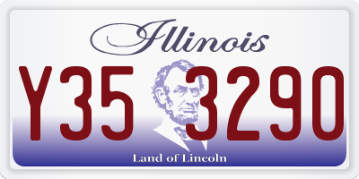 IL license plate Y353290