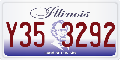 IL license plate Y353292
