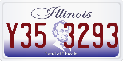 IL license plate Y353293