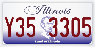 IL license plate Y353305