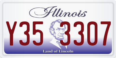 IL license plate Y353307