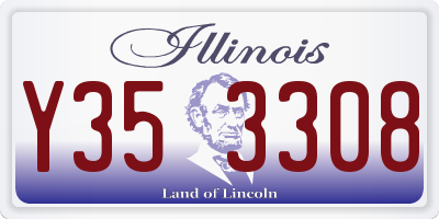 IL license plate Y353308