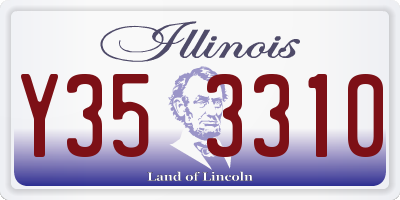 IL license plate Y353310