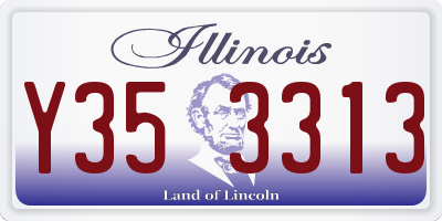 IL license plate Y353313