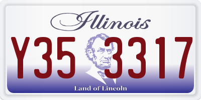 IL license plate Y353317