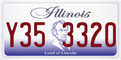 IL license plate Y353320