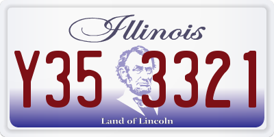 IL license plate Y353321